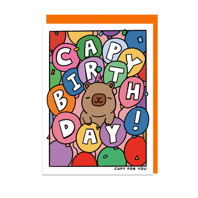 Capy Birthday Balloons