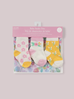 Baby Socks Trios Sweet Daisy|JuJuBe