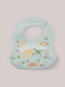 Silicone Bibs Roarsome|JuJuBe