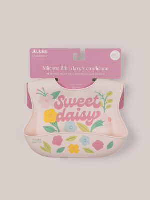 Silicone Bibs Sweet Daisy|JuJuBe