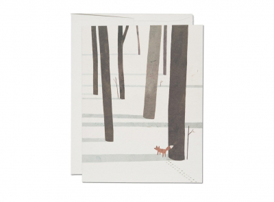 Fox in the Snow|Red Cap Cards