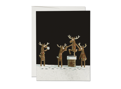 Down the Chimney Holiday card|Red Cap Cards