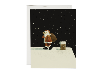 Up on the Housetop Holiday card|Red Cap Cards