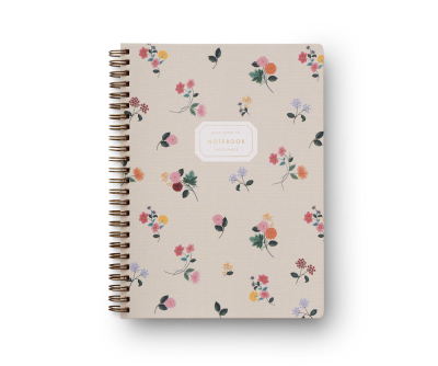 Ditsy Dahlia Spiral Notebook|Rifle Paper