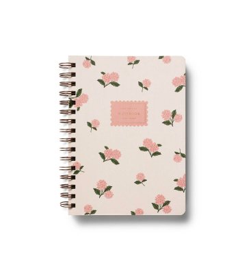 Pink Hydrangea Spiral Notebook|Rifle Paper