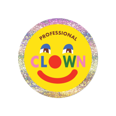Professional Clown sticker|Red Cap Cards