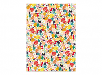 Fruits and Florals wrap roll-3 sheets|Red Cap Cards