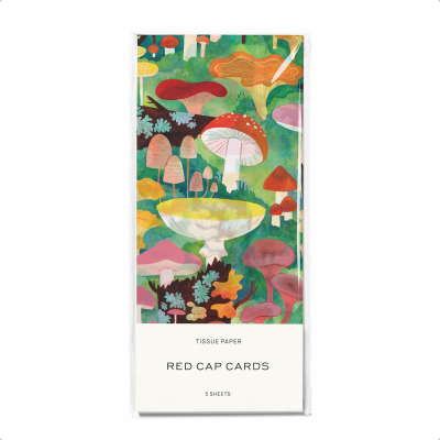 Woodland Mushrooms Tissue|Red Cap Cards