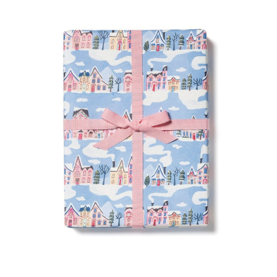 ROLL WRAP Little Pink Houses|Red Cap Cards