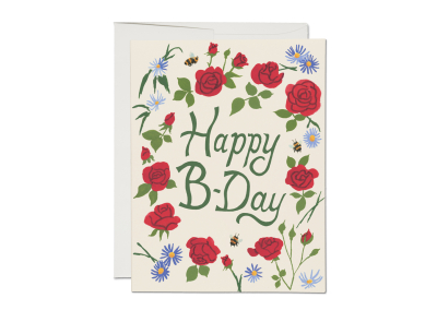 Blooming Roses Birthday|Red Cap Cards