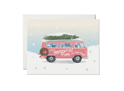Magical Time of the Year FOIL Holiday card|Red Cap Cards