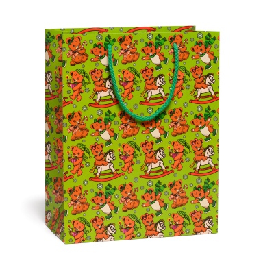 Beary Merry Holiday Large Bag|Red Cap Cards
