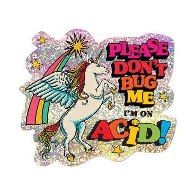 I'm on Acid sticker|Red Cap Cards