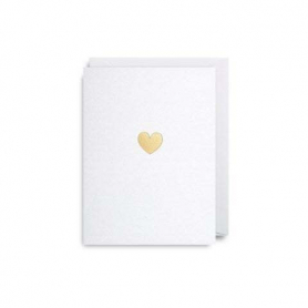MINI CARD Gold Heart