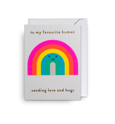 MINI CARD Favorite Human Rainbow
