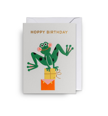 MINI CARD Hoppy Birthday Frog