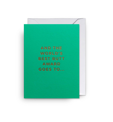 MINI CARD And The Worlds Best Butt Award Goes To