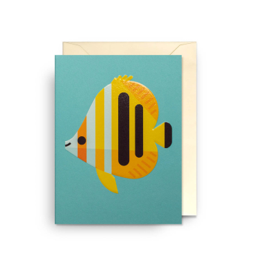 MINI CARD Copperband Butterflyfish