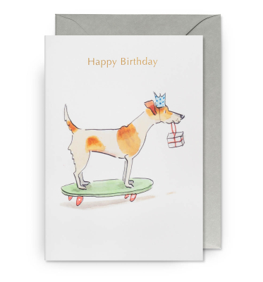 Happy Birthday Dog Skateboard