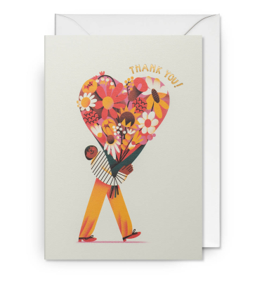 Thank You Heart Flower Bouquet