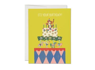 Cake Carousel Birthday|Red Cap Cards