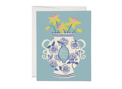 Chinoiserie Vase Mother's Day|Red Cap Cards