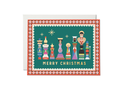 Nativity Scene FOIL Holiday boxed set|Red Cap Cards