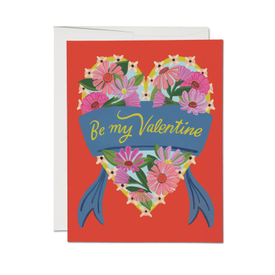 Daisy Heart Valentine card|Red Cap Cards