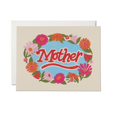 Floral Framed Mother's Day card|Red Cap Cards