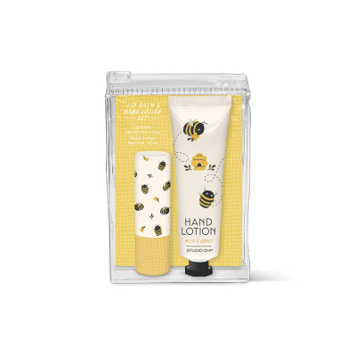 Buzzy Bees Lip Balm & Hand Lotion Set|Studio Oh