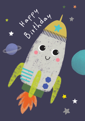 Birthday Space Rocket