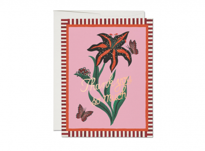 Tiger Lily Thanks Foil Thank You boxed set|Red Cap Cards
