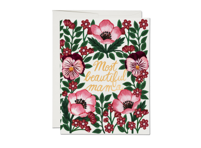 Most Beautiful Mama Mother's Day card|Red Cap Cards