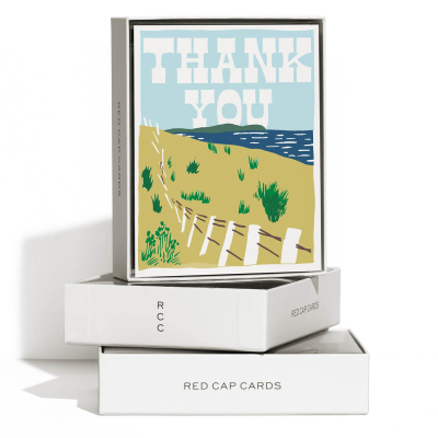 Seaside Thanks Thank You boxed set|Red Cap Cards