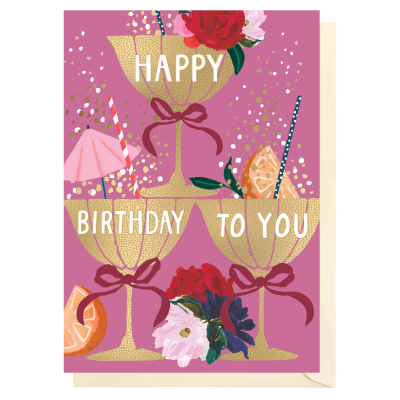 Happy Birthday Golden Cocktails