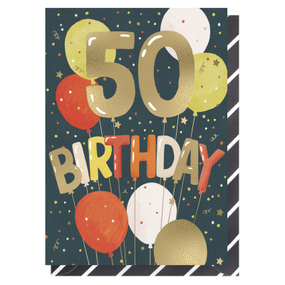 Age 50 Birthday Balloons