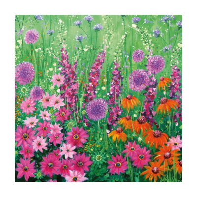 Foxgloves And Echinacea