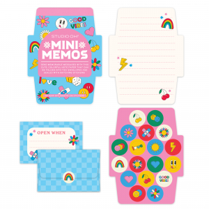 Retro Vibes Mini Memos with Stickers|Studio Oh!