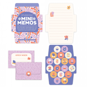 Swaying Blooms Mini Memos with Stickers|Studio Oh