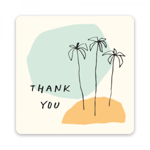 Mini Notecard Set Dotted Palms|Studio Oh