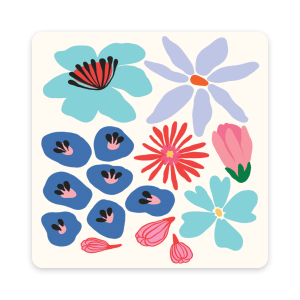 Botanical Bliss Mini Note Card Set with Stickers|Studio Oh!