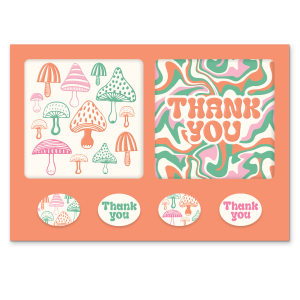 Wild Realm Mini Note Card Set with Stickers|Studio Oh!