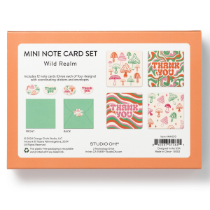 Wild Realm Mini Note Card Set with Stickers|Studio Oh!