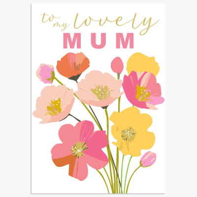 Lovely Mum Pink Flowers