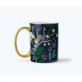 Peacock Porcelain Mug|Rifle Paper