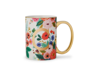 Garden Party Porcelain Monogram Mug - C|Rifle Paper