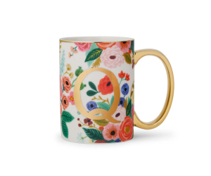 Garden Party Porcelain Monogram Mug - Q|Rifle Paper