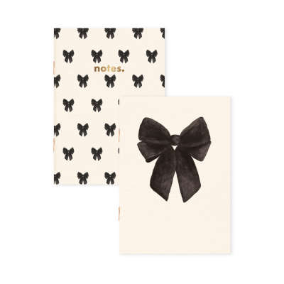 Black Bow Pocket Duo Notebooks |All The Ways To Say