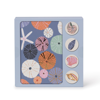 Seaside Discoveries Assorted Note Card Set with Stickers|Stu