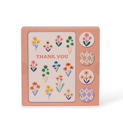 Meadow Lane Assorted Note Card Set with Stickers|Studio Oh